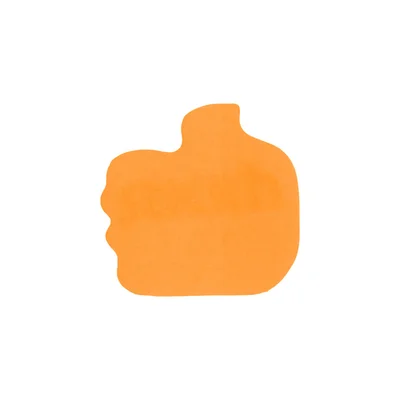 Stick'n Sticky notes Thumb, neon orange, 50 sheets