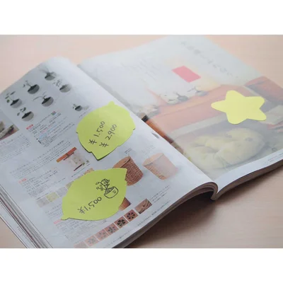 Stick’n Sticky notes Leaf, neon, green, 50 sheets