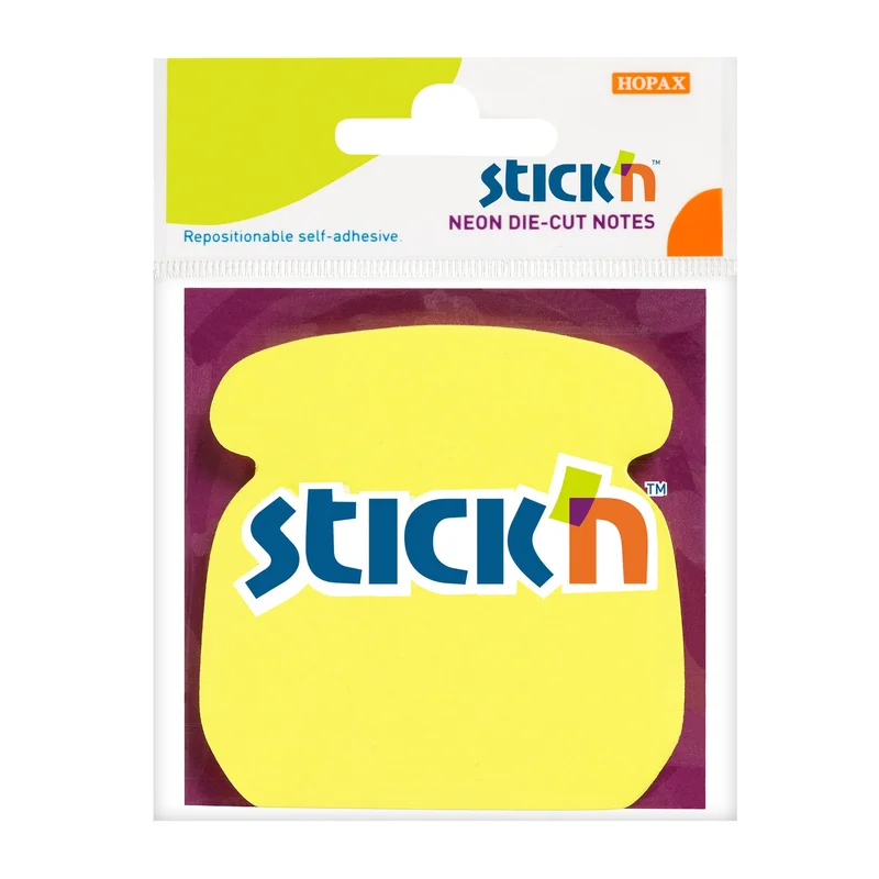 Stick'n Sticky Notes Phone, neon yellow, 50 sheets
