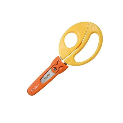 Milan Scissors Ladybird, children’s, with guard, 15 cm, assorted colors