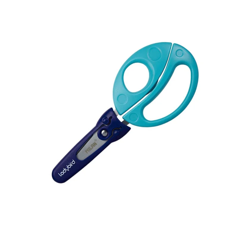 Milan Scissors Ladybird, children’s, with guard, 15 cm, assorted colors