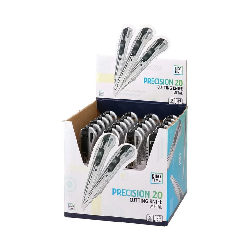 Biro Time Precision Utility Knife, metal, 9 mm