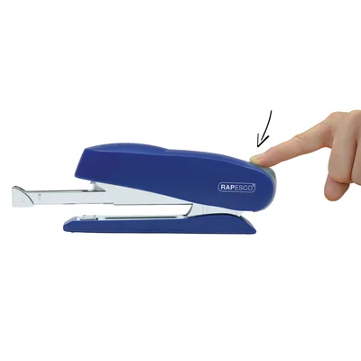 Rapesco Stapler Luna, 24/6 or 24/8, for 20 or 50 sheets, blue