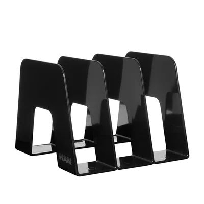 HAN Vertical sorter, with three compartments, black