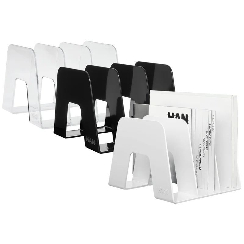 HAN Vertical sorter, with three compartments, black
