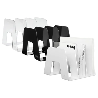 HAN Vertical sorter, with three compartments, transparent
