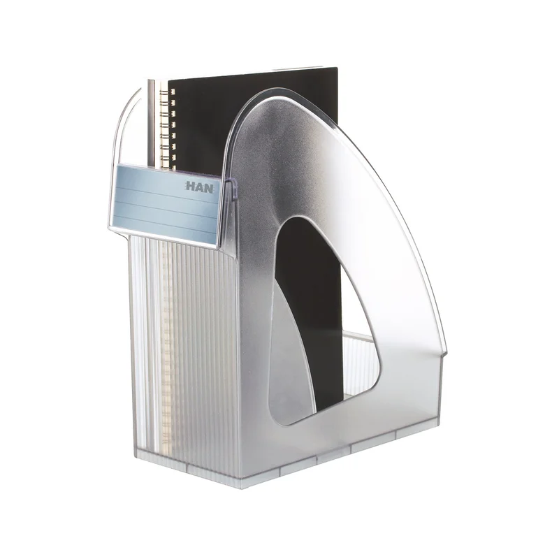 HAN Vertical File Holder Galaxy, double, with divider, transparent