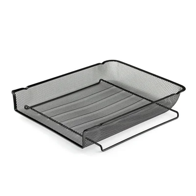 Office 1 Horizontal Tray, mesh, metal, black