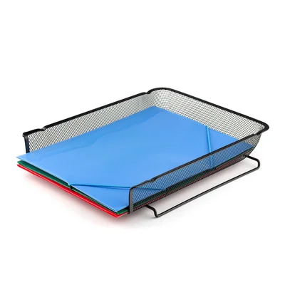 Office 1 Horizontal Tray, mesh, metal, black