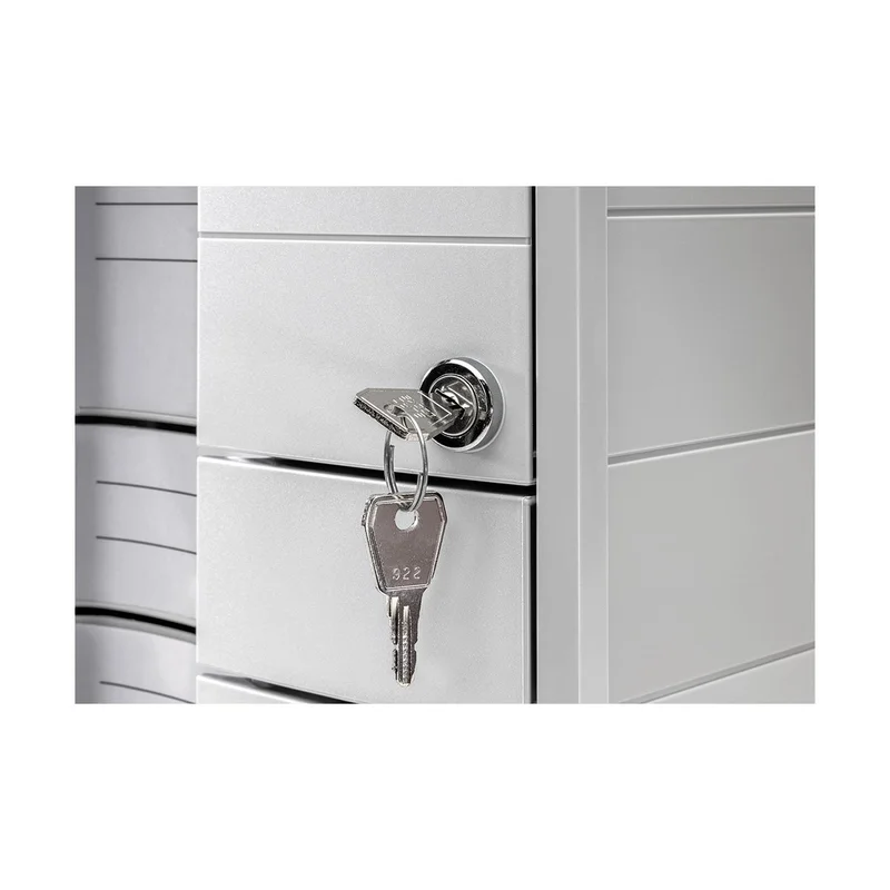 HAN Box Impuls, 3 drawers with lock, light gray