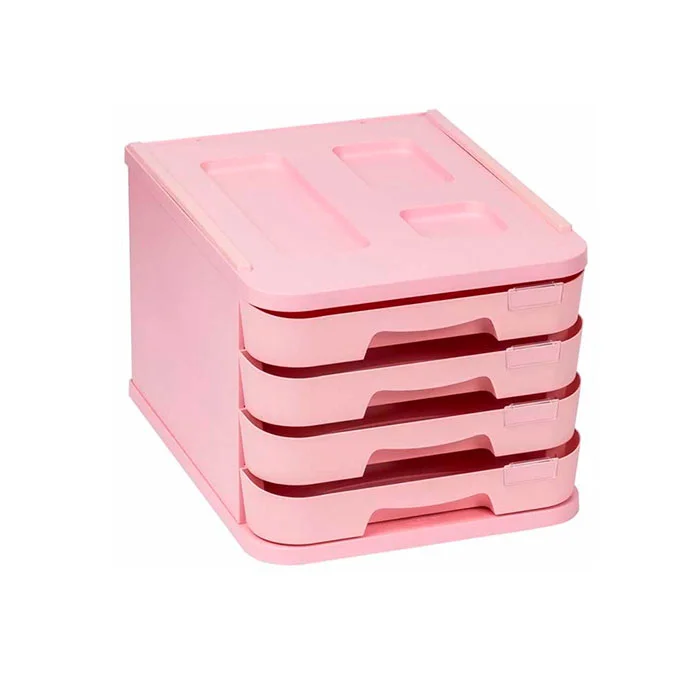 FAIBO 4-DRAWER BOX PASTEL PINK