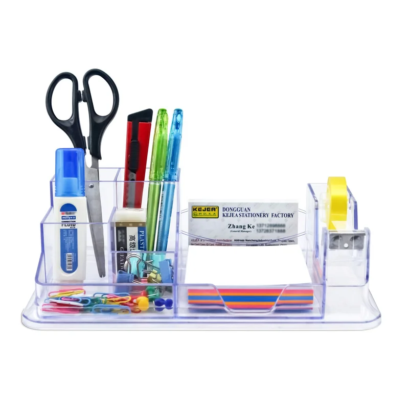 KEJEA Desk organizer K-960, plastic, transparent