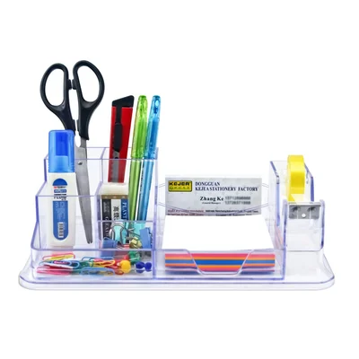 KEJEA Desk organizer K-960, plastic, transparent