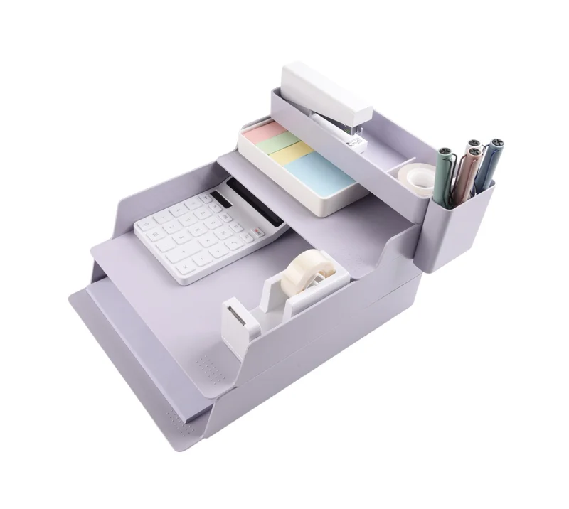 Sworld Horizontal desk organizer, purple
