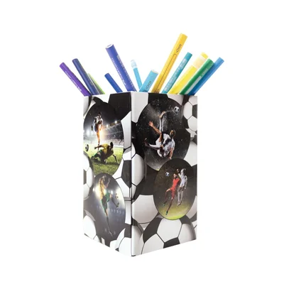 Herma Pencil holder Football, cardboard