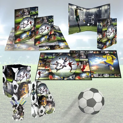 Herma Pencil holder Football, cardboard