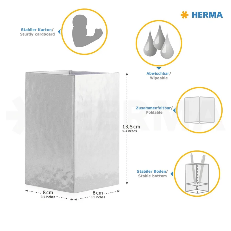Herma Pencil holder Football, cardboard