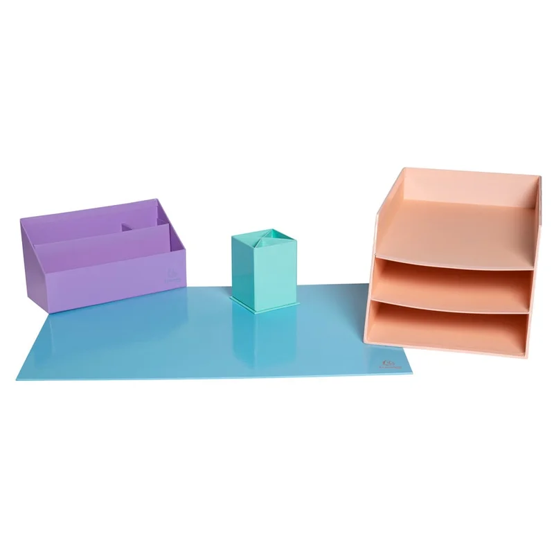 Exacompta Desk pad Aquarel, 58.5 x 38.5 cm, pastel blue