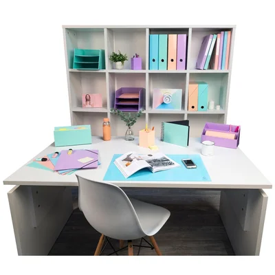 Exacompta Desk pad Aquarel, 58.5 x 38.5 cm, pastel blue