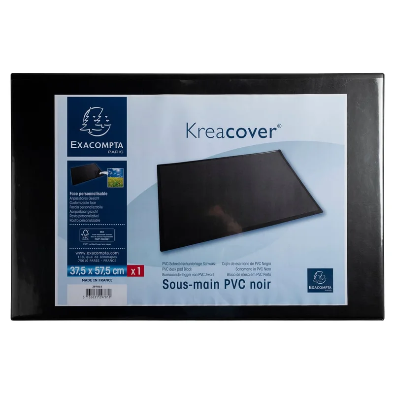 Exacompta Desk pad Keracover, 37.5 x 57.5 cm, black