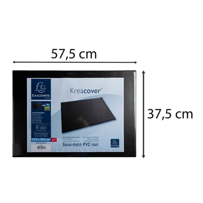 Exacompta Desk pad Keracover, 37.5 x 57.5 cm, black