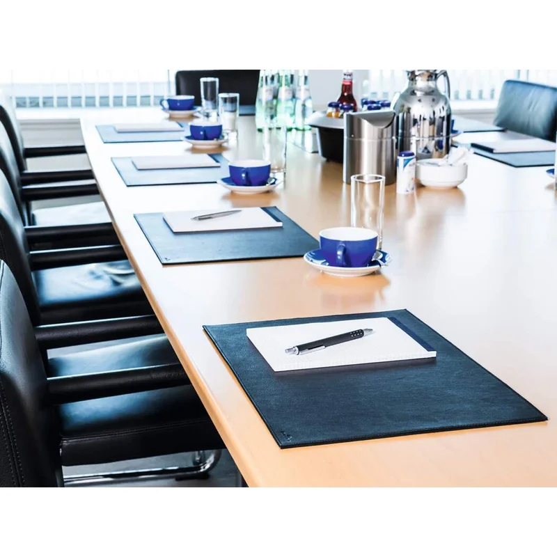 Durable Desk pad, leather, 42 x 30 cm, black
