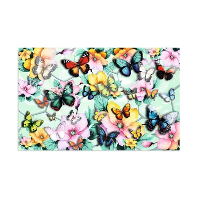 Herma Desk pad, cardboard, butterflies