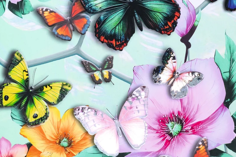 Herma Desk pad, cardboard, butterflies