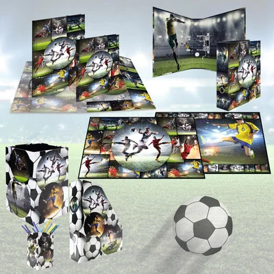 Herma Binder Football, cardboard, 7 cm