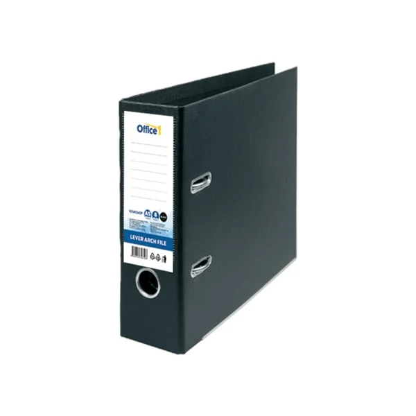Office 1 Binder, bank type, A5, 8 cm, black