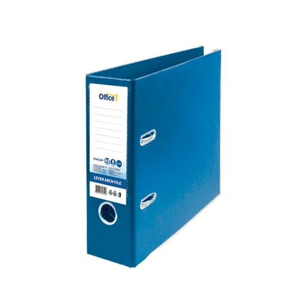 Office 1 Binder, bank A5, 8 cm, blue