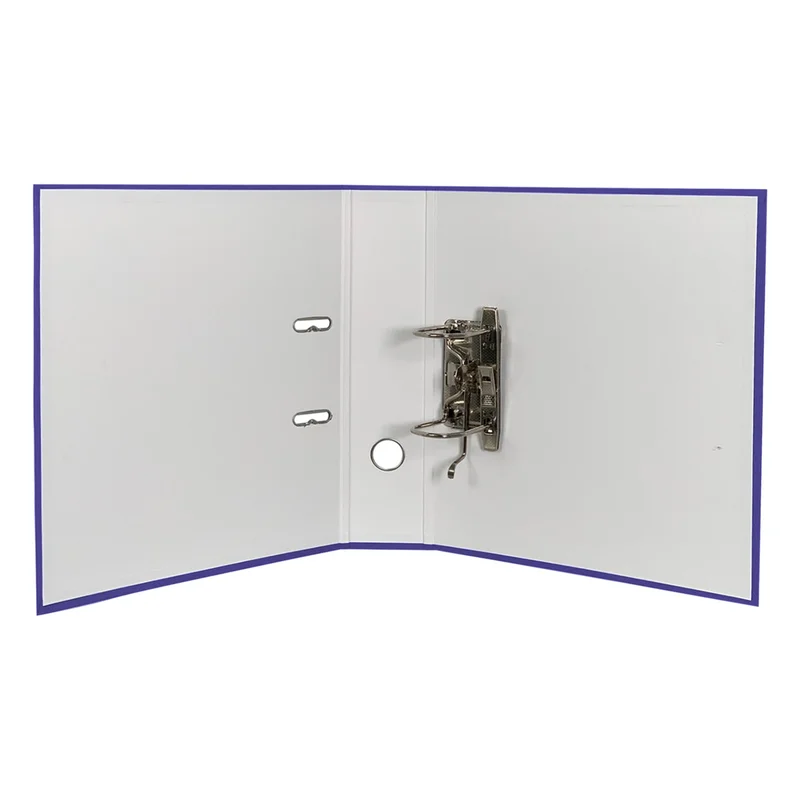 Binder, 8 cm, without metal edge, with replaceable label, blue