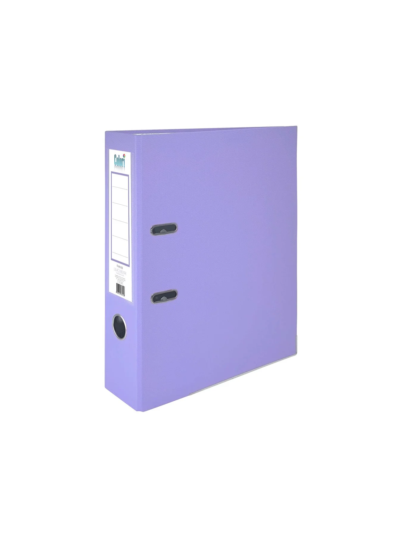 Colori Binder, 8 cm, PP, with metal edge, unassembled, lilac, 50 pcs.