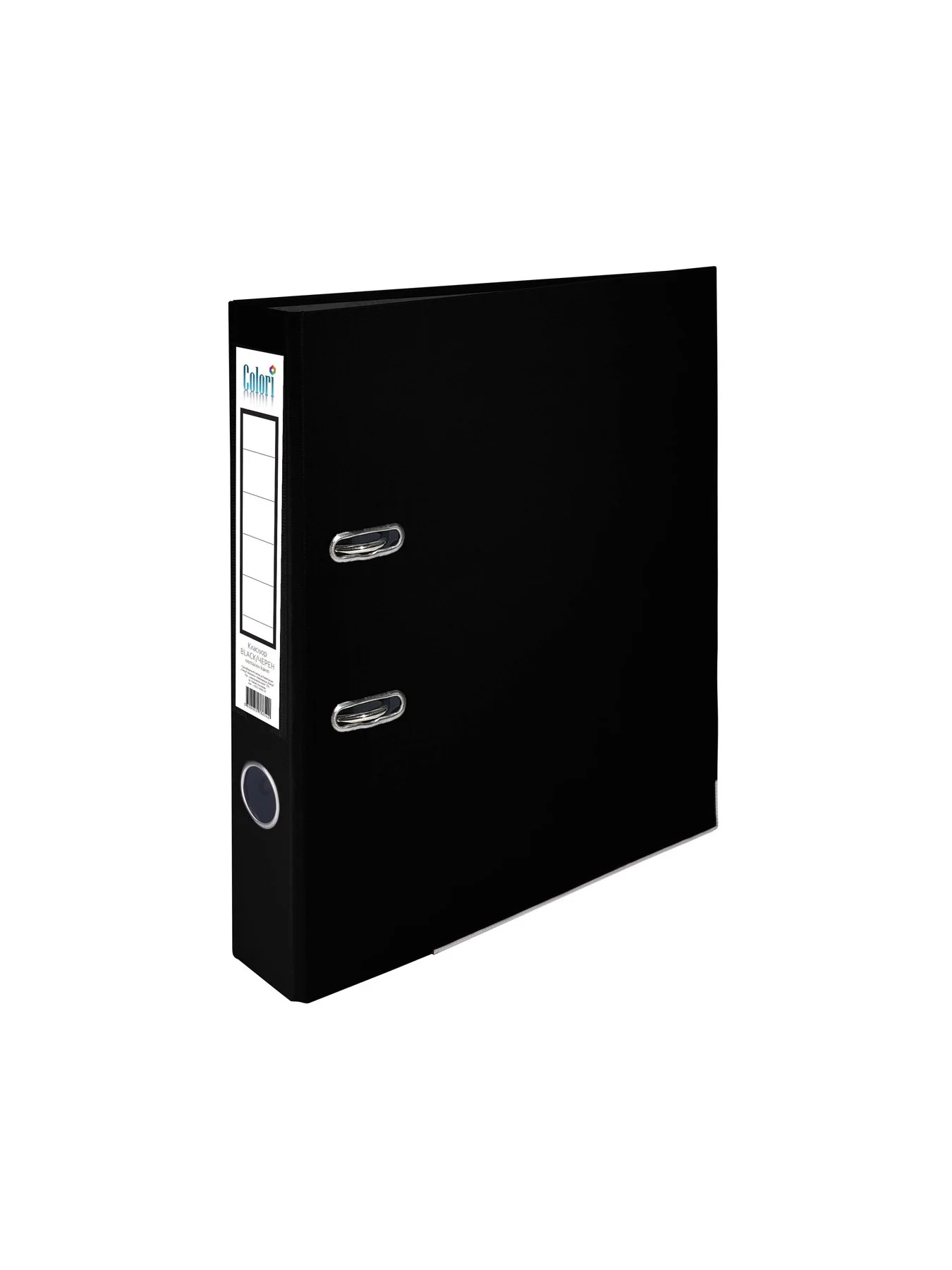 Colori Lever arch file, 5 cm, PP, with metal edge, unassembled, black, 50 pieces