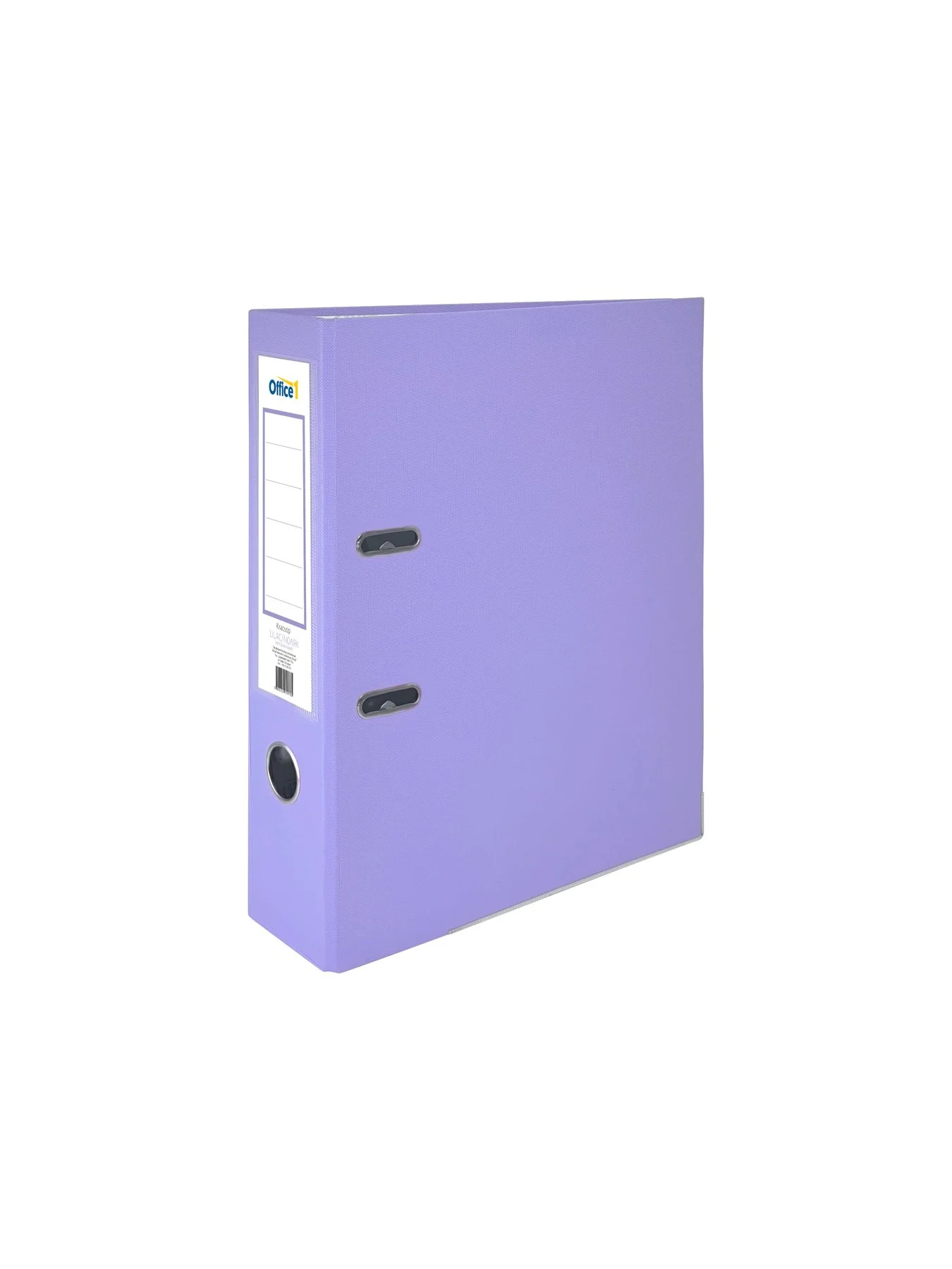 Office 1 Binder, 8 cm, PP, with metal edge, unassembled, lilac, 50 pieces