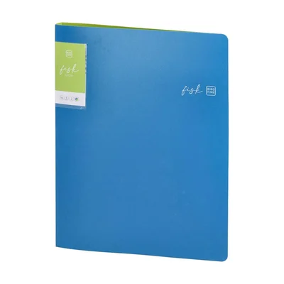 Biro Time Fisk Binder, A4, 2 rings, 20 mm, blue