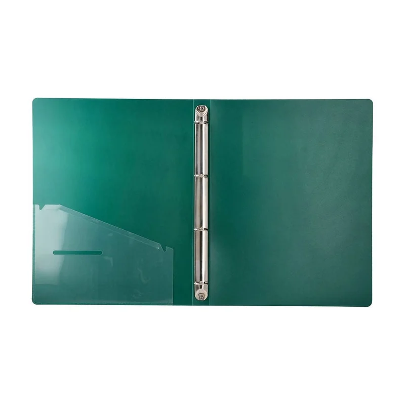Biro Time Fisk Binder, A4, 4 rings, 20 mm, green