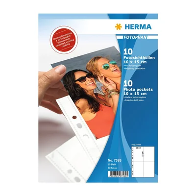 Herma Photo pockets, portrait, 10 x 15 cm, 10 pieces