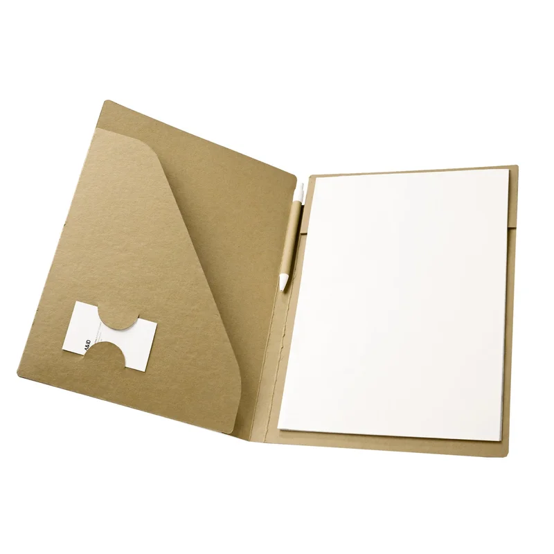 Hi!dea Folder, cardboard, A4, 450 g/m2, with included writing pad and pen