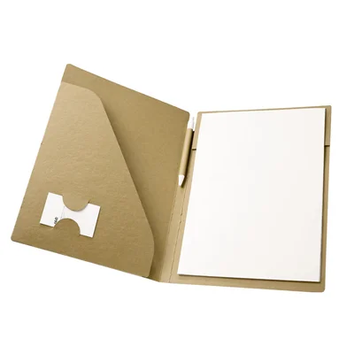 Hi!dea Folder, cardboard, A4, 450 g/m2, with included writing pad and pen