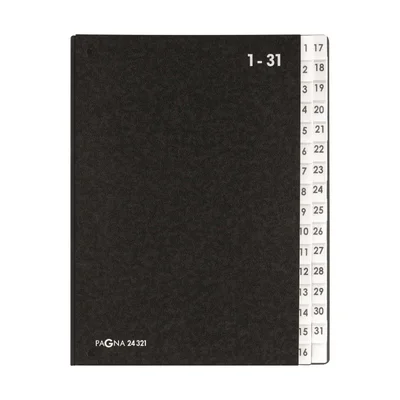 Durable Folder Classic, cardboard, with 31 dividers, black