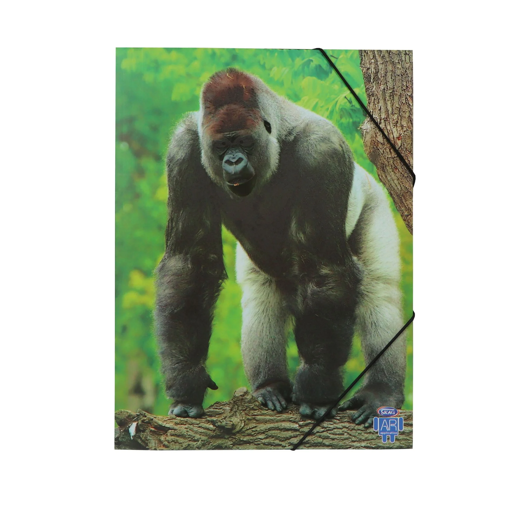 Skag Folder AR, cardboard, with elastic band, 25 x 35 cm, gorilla