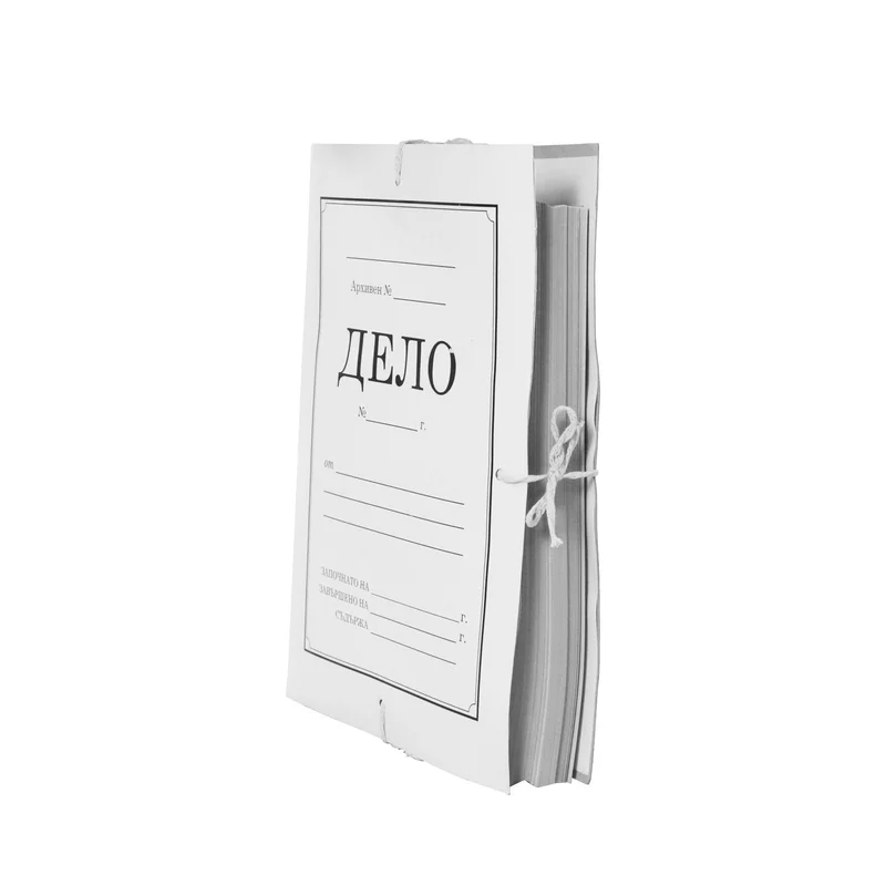 Folder “File”, with cardboard back, 600 g/m2, width 8 cm, 10 pcs