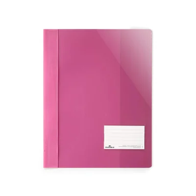 Durable Folder, A4+, PP, with business card pocket, pink