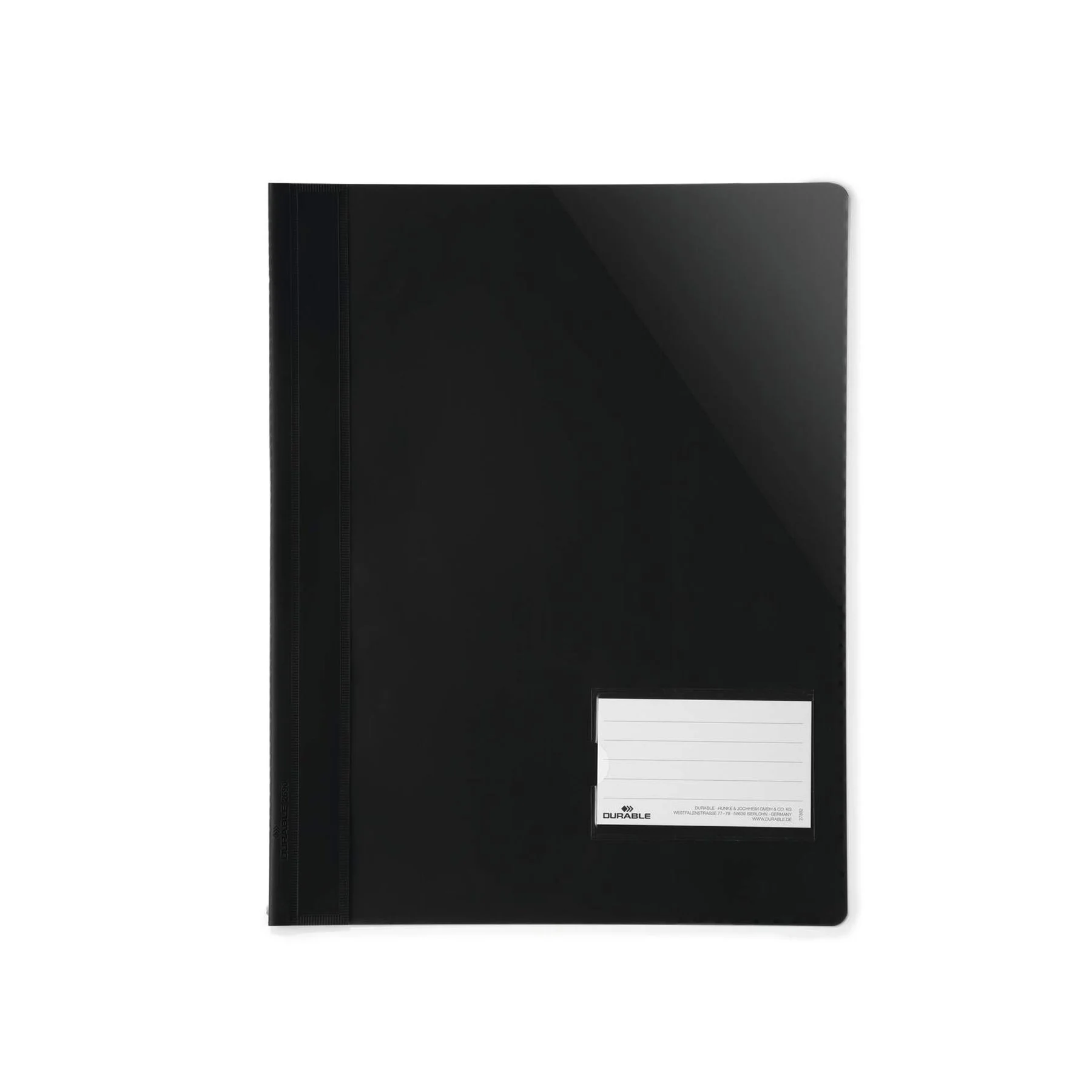 Durable Folder, A4+, PP, with business card pocket, black