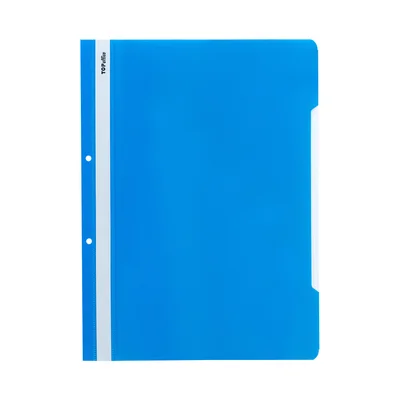 Top Office Folder, PP, perforated, light blue, 50 pcs