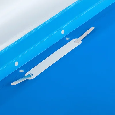 Top Office Folder, PP, perforated, light blue, 50 pcs
