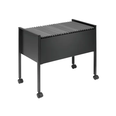 Durable Filing Trolley, black