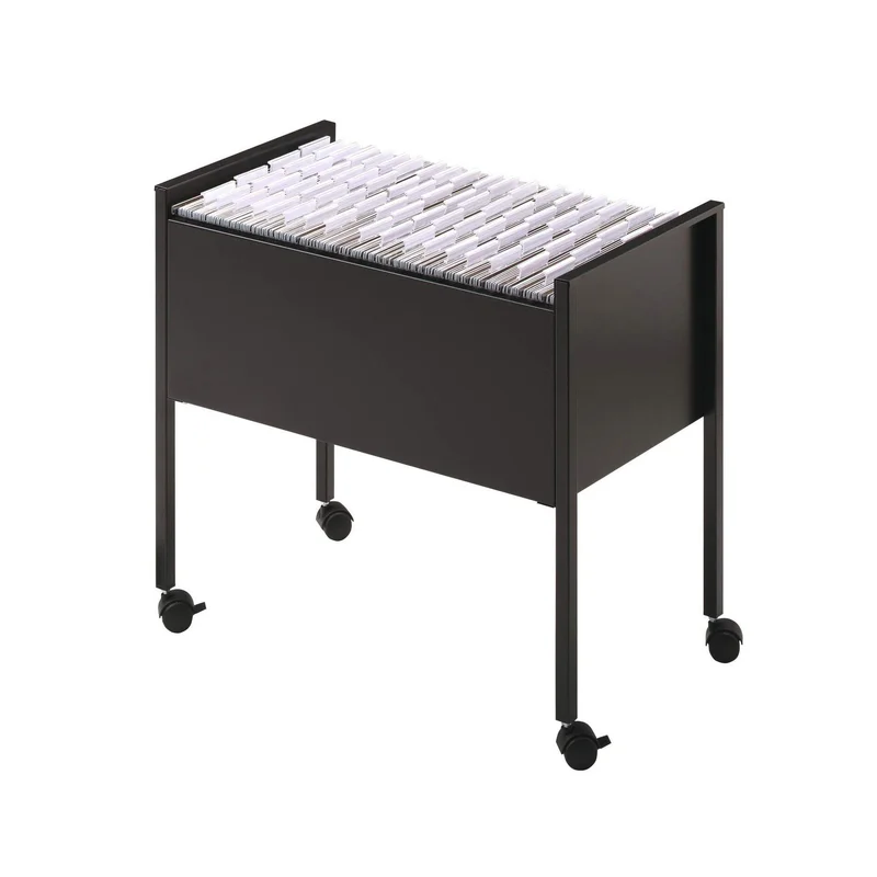 Durable Filing Trolley, black