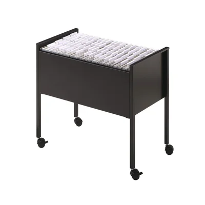 Durable Filing Trolley, black